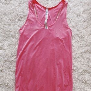Open back pink Lululemon tank
